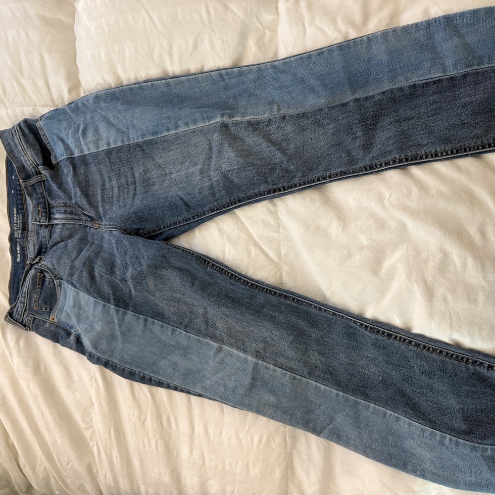 Old Navy Women's Two-Tone Ankle Jeans